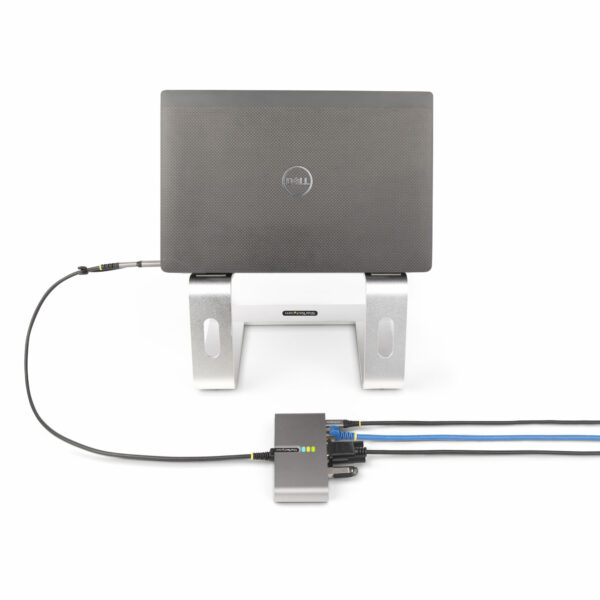 StarTech.com 2-Port USB-C Hub with Ethernet and RS-232, Attached StarTech.com 2-Port USB-C Hub with Ethernet and RS-232, Attached