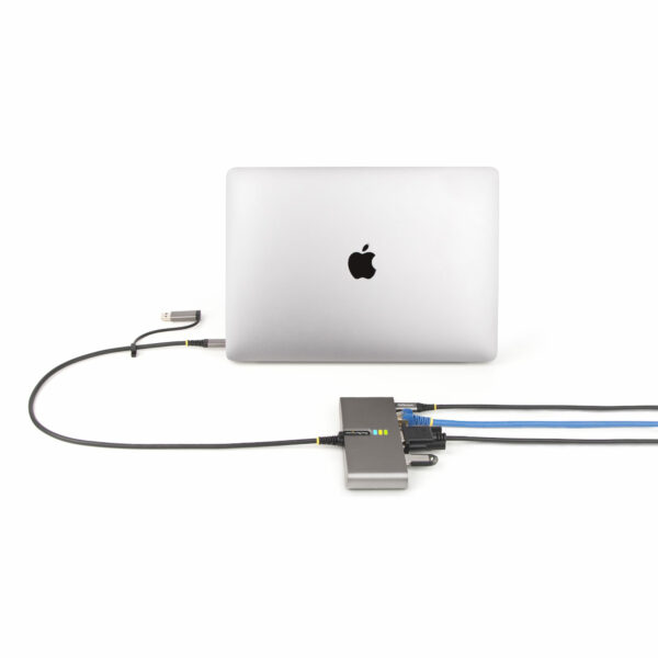 StarTech.com 2-Port USB-C Hub with Ethernet and RS-232, Attached StarTech.com 2-Port USB-C Hub with Ethernet and RS-232, Attached