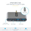 StarTech.com 4-Port USB-C Hub with 100W Power Delivery Pass-Through StarTech.com 4-Port USB-C Hub with 100W Power Delivery Pass-Through
