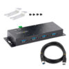 StarTech.com 4-Port Industrial USB 3.0 5Gbps Hub, Rugged USB Hub with StarTech.com 4-Port Industrial USB 3.0 5Gbps Hub, Rugged USB Hub with