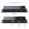 StarTech.com 4-Port Industrial USB 3.0 5Gbps Hub, Rugged USB Hub with StarTech.com 4-Port Industrial USB 3.0 5Gbps Hub, Rugged USB Hub with