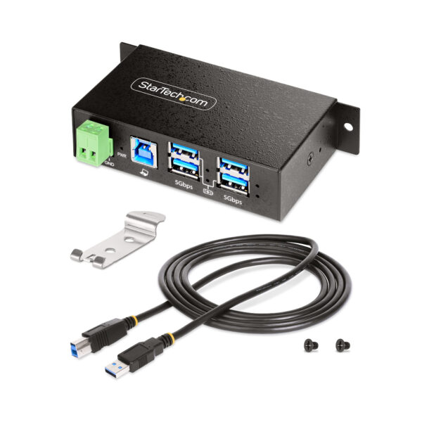 StarTech.com 5G4AINDRM-USB-A-HUB interface hub USB 3.2 Gen 1 (3.1 Gen StarTech.com 5G4AINDRM-USB-A-HUB interface hub USB 3.2 Gen 1 (3.1 Gen