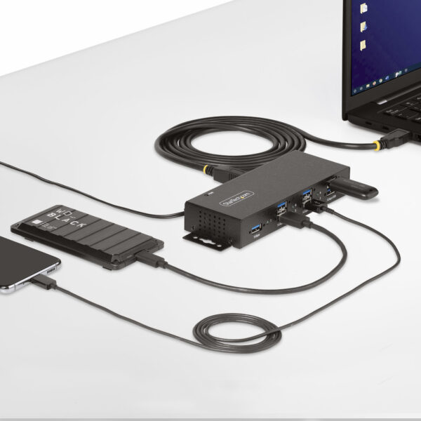 StarTech.com 5G7AINDRM-USB-A-HUB interface hub USB 3.2 Gen 1 (3.1 Gen StarTech.com 5G7AINDRM-USB-A-HUB interface hub USB 3.2 Gen 1 (3.1 Gen