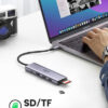 Ugreen 6-in-1 USB-C Hub USB Type-C Silver Ugreen 6-in-1 USB-C Hub USB Type-C Silver