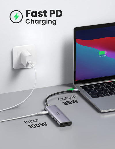Ugreen 6-in-1 USB-C Hub USB Type-C Silver Ugreen 6-in-1 USB-C Hub USB Type-C Silver