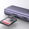 Ugreen 60515 USB-C Hub 2*USB3.0+HDMI+RJ45+SD&TF +PD port Converter