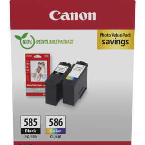 Canon PG-585/CL-586 PVP ink cartridge 2 pc(s) Original Black, Cyan, Canon PG-585/CL-586 PVP ink cartridge 2 pc(s) Original Black, Cyan,