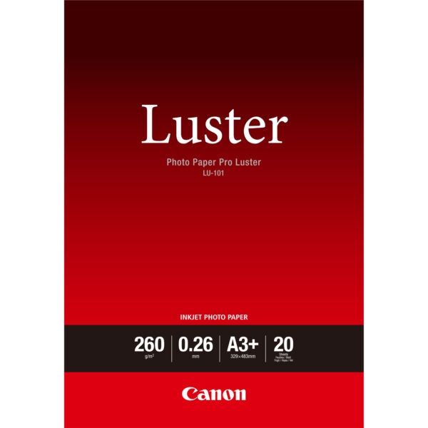 Canon LU-101 Luster Photo Paper Pro A3 Plus - 20 Sheets