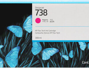 HP 738 300-ml Magenta DesignJet Ink Cartridge HP 738 300-ml Magenta DesignJet Ink Cartridge