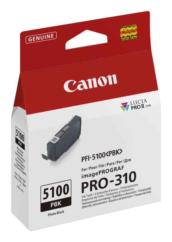 Canon PFI-5100 PBK ink cartridge 1 pc(s) Original Photo black Canon PFI-5100 PBK ink cartridge 1 pc(s) Original Photo black