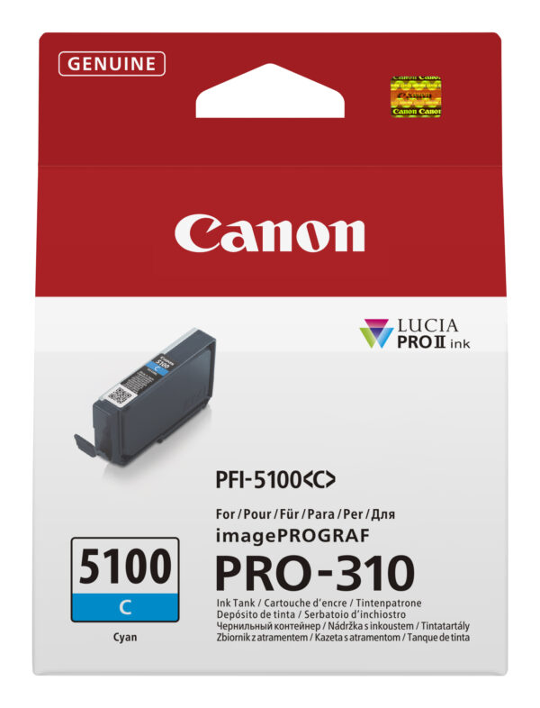 Canon PFI-5100 C ink cartridge 1 pc(s) Original Cyan Canon PFI-5100 C ink cartridge 1 pc(s) Original Cyan