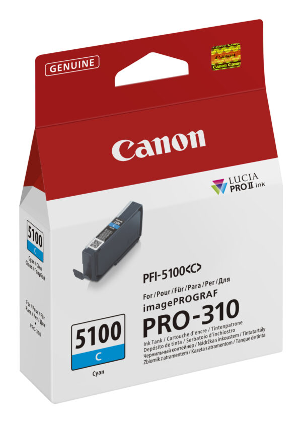 Canon PFI-5100 C ink cartridge 1 pc(s) Original Cyan Canon PFI-5100 C ink cartridge 1 pc(s) Original Cyan