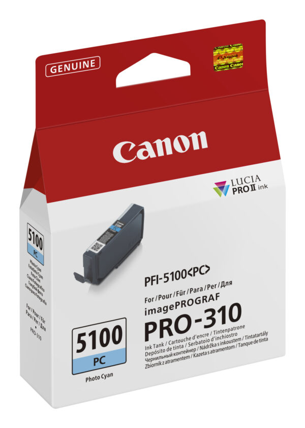 Canon PFI-5100 PC ink cartridge 1 pc(s) Original Photo cyan Canon PFI-5100 PC ink cartridge 1 pc(s) Original Photo cyan