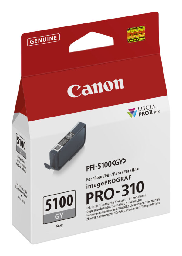 Canon PFI-5100 GY ink cartridge 1 pc(s) Original Grey Canon PFI-5100 GY ink cartridge 1 pc(s) Original Grey
