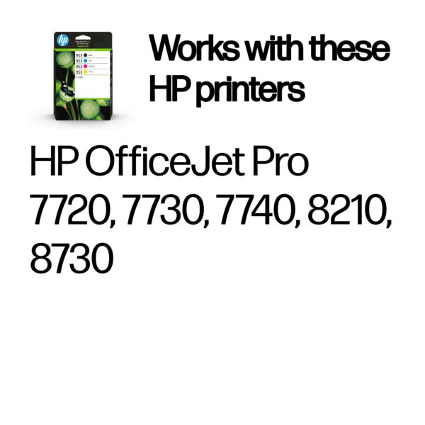 HP 953 4-pack Black/Cyan/Magenta/Yellow Original Ink Cartridges HP 953 4-pack Black/Cyan/Magenta/Yellow Original Ink Cartridges
