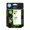 HP 305 2-Pack Tri-color/Black Original Ink Cartridge HP 305 2-Pack Tri-color/Black Original Ink Cartridge