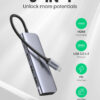 Ugreen 6-in-1 USB C PD USB 3.2 Gen 1 (3.1 Gen 1) Type-C Silver Ugreen 6-in-1 USB C PD USB 3.2 Gen 1 (3.1 Gen 1) Type-C Silver