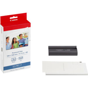 Canon KP-36IP Colour Ink + 100 x 148 mm Paper Set, 36 Sheets Canon KP-36IP Colour Ink + 100 x 148 mm Paper Set, 36 Sheets