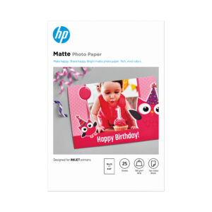HP Matte Photo Paper 180 g/m2 10 x 15 cm (101 x 152 mm) 25 sheets HP Matte Photo Paper 180 g/m2 10 x 15 cm (101 x 152 mm) 25 sheets