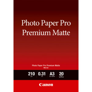 Canon PM-101 Premium Matte Photo Paper A3 - 20 Sheets Canon PM-101 Premium Matte Photo Paper A3 - 20 Sheets