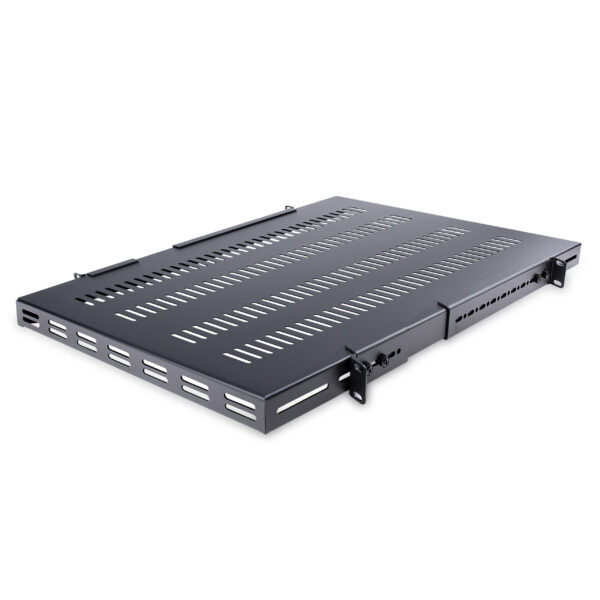 StarTech.com 1U 4-Post Adjustable Vented Server Rack Mount Shelf StarTech.com 1U 4-Post Adjustable Vented Server Rack Mount Shelf