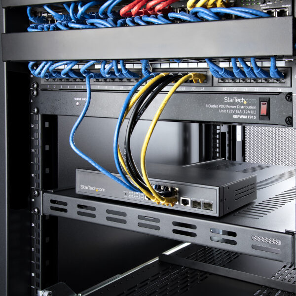 StarTech.com 1U 4-Post Adjustable Vented Server Rack Mount Shelf StarTech.com 1U 4-Post Adjustable Vented Server Rack Mount Shelf