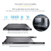 StarTech.com 1U 4-Post Adjustable Vented Server Rack Mount Shelf StarTech.com 1U 4-Post Adjustable Vented Server Rack Mount Shelf
