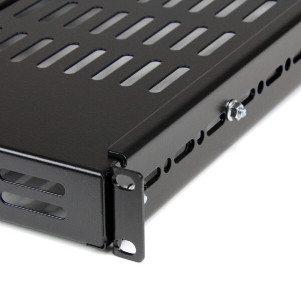 StarTech.com 1U Adjustable Vented Server Rack Mount Shelf - 175lbs StarTech.com 1U Adjustable Vented Server Rack Mount Shelf - 175lbs