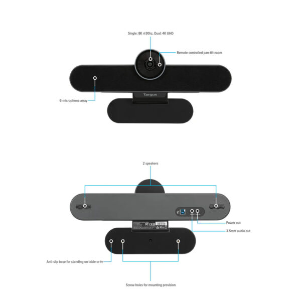 Targus AEM350 video conferencing system 8 person(s) 8.5 MP Group Targus AEM350 video conferencing system 8 person(s) 8.5 MP Group