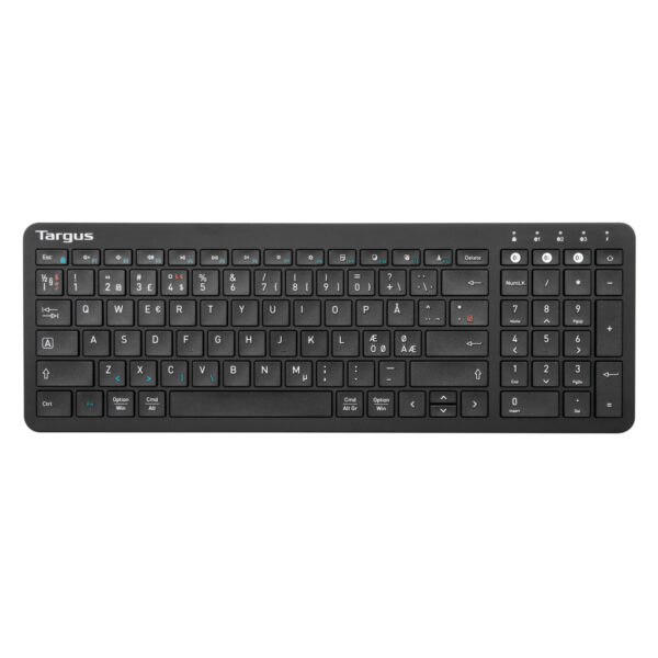 Targus AKB863NO keyboard Universal Bluetooth QWERTY Nordic Black