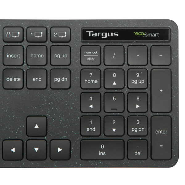 Targus EcoSmart AKB873UK keyboard Universal RF Wireless + Bluetooth Targus EcoSmart AKB873UK keyboard Universal RF Wireless + Bluetooth