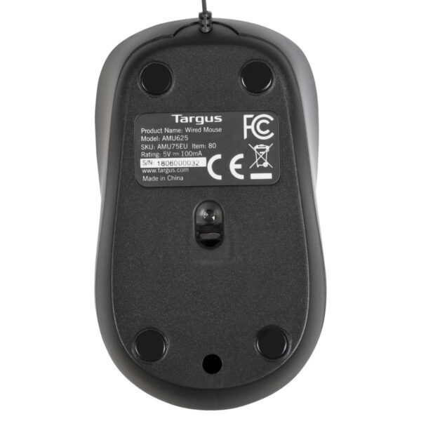 Targus AMU75EU mouse Travel Ambidextrous USB Type-A Blue Trace 1000 Targus AMU75EU mouse Travel Ambidextrous USB Type-A Blue Trace 1000