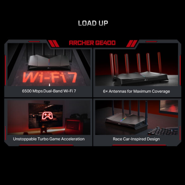 TP-Link Archer BE6500 Dual-Band Wi-Fi 7 Gaming Router TP-Link Archer BE6500 Dual-Band Wi-Fi 7 Gaming Router