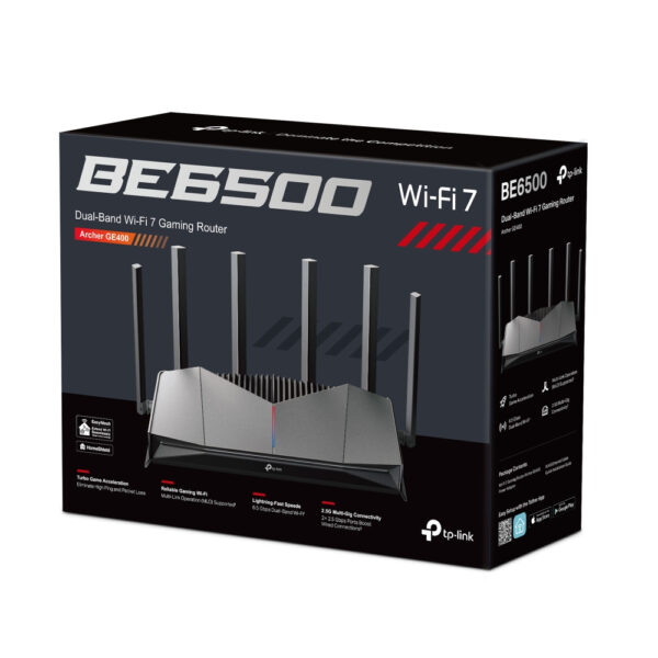 TP-Link Archer BE6500 Dual-Band Wi-Fi 7 Gaming Router TP-Link Archer BE6500 Dual-Band Wi-Fi 7 Gaming Router
