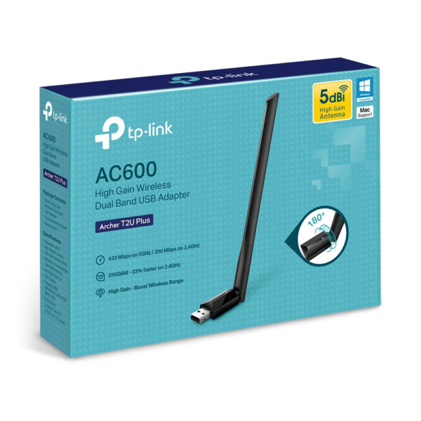 TP-Link AC600 High Gain Wireless Dual Band USB WiFi Adapter TP-Link AC600 High Gain Wireless Dual Band USB WiFi Adapter