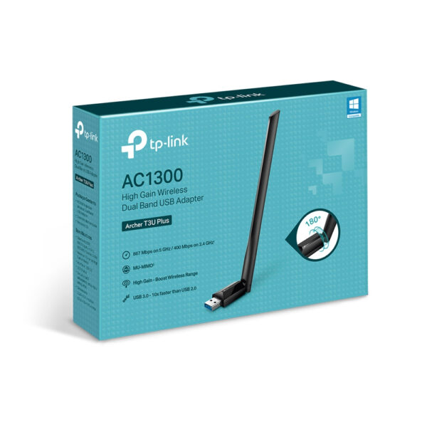 TP-Link AC1300 High Gain Wireless Dual Band USB Adapter TP-Link AC1300 High Gain Wireless Dual Band USB Adapter