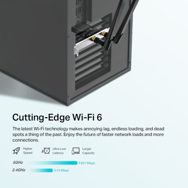 TP-Link AX1800 Wi-Fi 6 Bluetooth 5.2 PCIe Adapter TP-Link AX1800 Wi-Fi 6 Bluetooth 5.2 PCIe Adapter