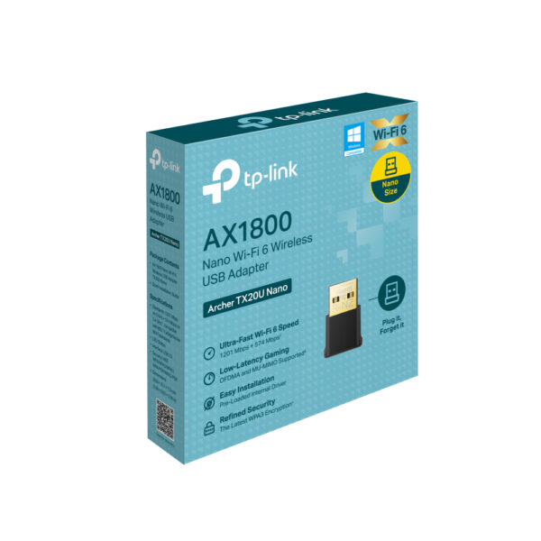 TP-Link Archer AX1800 Nano Wi-Fi 6 Wireless USB Adapter