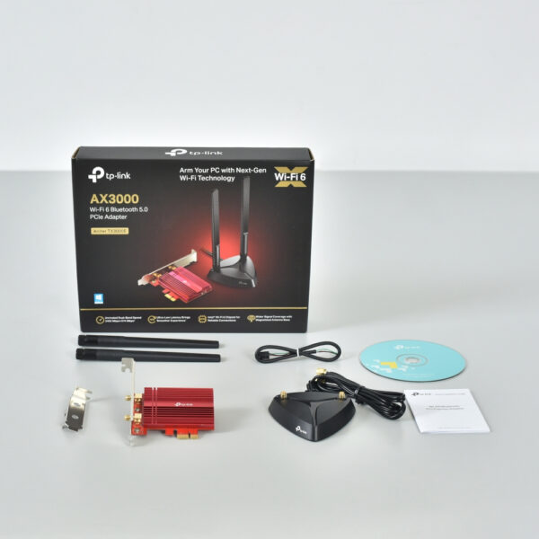 TP-Link AX3000 Wi-Fi 6 Bluetooth 5.0 PCIe Adapter TP-Link AX3000 Wi-Fi 6 Bluetooth 5.0 PCIe Adapter