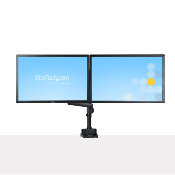 StarTech.com Desk Mount Dual Monitor Arm, Full Motion Monitor Mount
