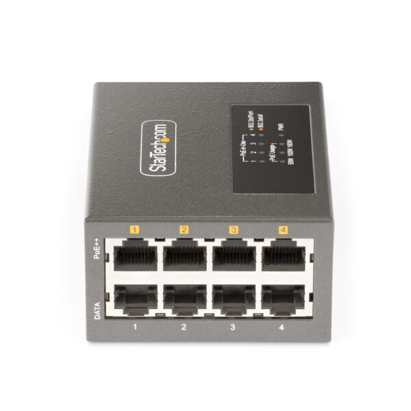 StarTech.com 4-Port Multi-Gigabit PoE++ Injector, 5/2.5/1G Ethernet