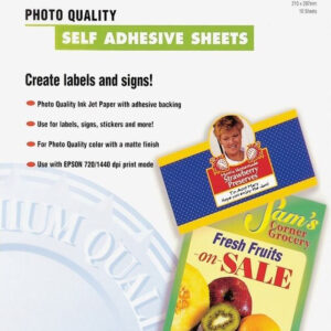 Epson Self-Adhesive Photo Paper - A4 - 10 Sheets