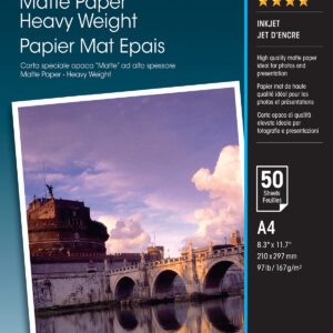 Epson Matte Paper Heavy Weight - A4 - 50 Sheets