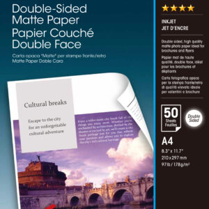 Epson Double Sided Matte Paper - A4 - 50 Sheets Epson Double Sided Matte Paper - A4 - 50 Sheets