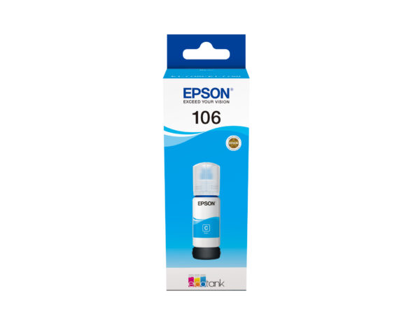 Epson 106 EcoTank Cyan ink bottle Epson 106 EcoTank Cyan ink bottle