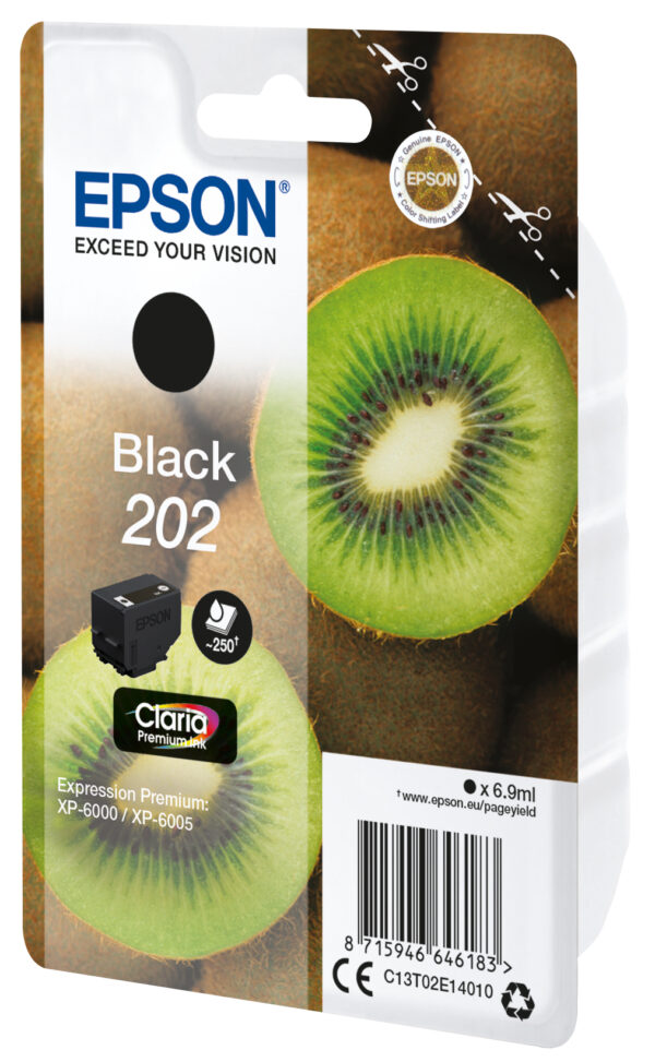 Epson Kiwi Singlepack Black 202 Claria Premium Ink Epson Kiwi Singlepack Black 202 Claria Premium Ink