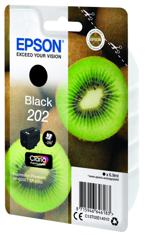 Epson Kiwi Singlepack Black 202 Claria Premium Ink Epson Kiwi Singlepack Black 202 Claria Premium Ink