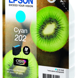 Epson Kiwi Singlepack Cyan 202 Claria Premium Ink