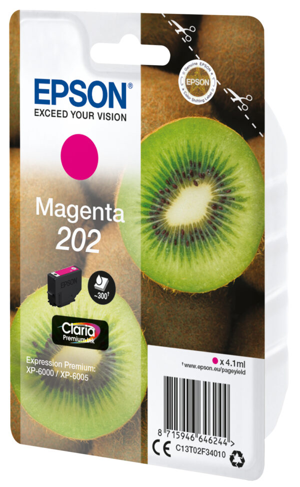 Epson Kiwi Singlepack Magenta 202 Claria Premium Ink Epson Kiwi Singlepack Magenta 202 Claria Premium Ink
