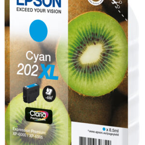 Epson Kiwi Singlepack Cyan 202XL Claria Premium Ink